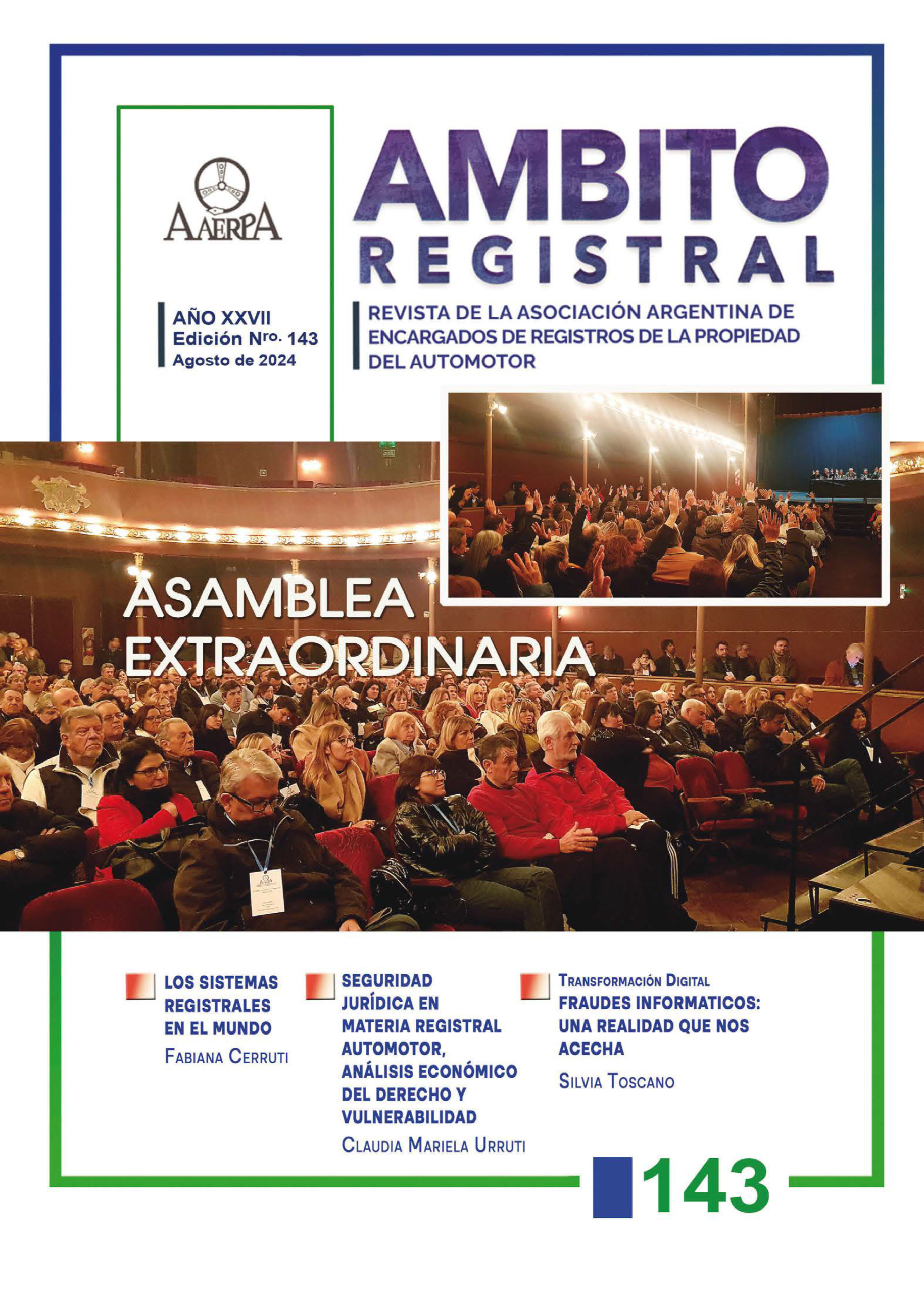 Revista Ámbito Registral N° 143